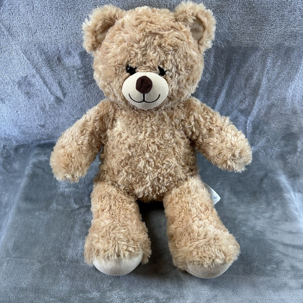 Build A Bear Happy Hugs Teddy Stuffed Animal Plush BAB Brown Soft Workshop